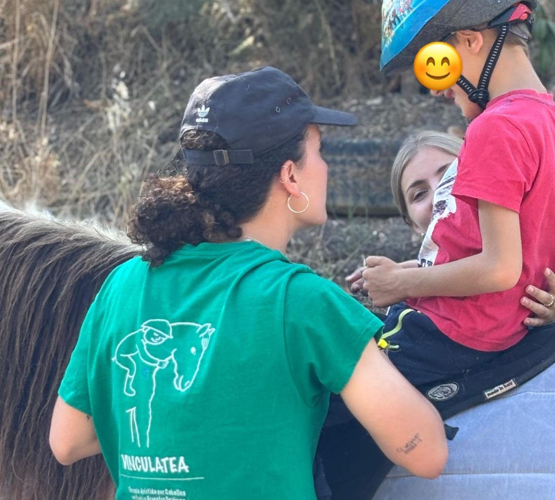 Sesión equinoterapia niños